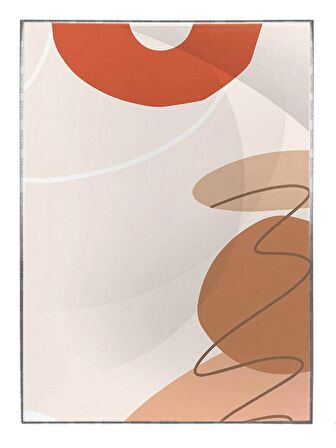 Shop365 Şekiller Pastel Renkler Modern Tablo Çerçeveli P-000333