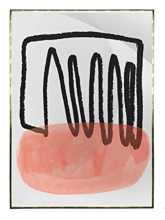 Shop365 Şekiller Dekoratif Pastel Renkler Modern Tablo Çerçeveli P-000452