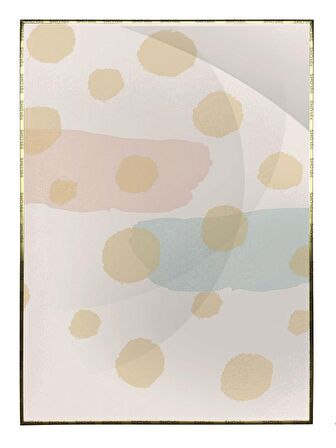 Shop365 Şekiller Dekoratif Pastel Renkler Modern Tablo Çerçeveli P-000488