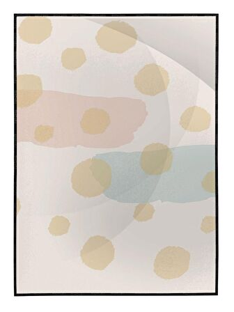 Shop365 Şekiller Dekoratif Pastel Renkler Modern Tablo Çerçeveli P-000488