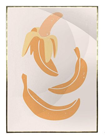 Shop365 Natürmort illüstrasyon Çizim Pastel Renkler Modern Sanat Tuval Tablo Çerçeveli P-000551