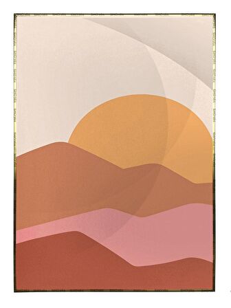 Shop365 Pastel Renkler Modern Tablo Çerçeveli P-000575