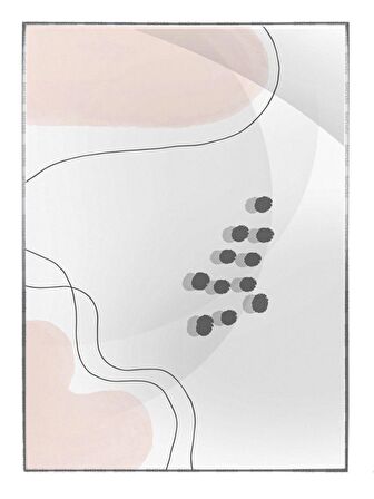 Shop365 Renkli Şekiller Dokular Modern Tablo Çerçeveli P-000610