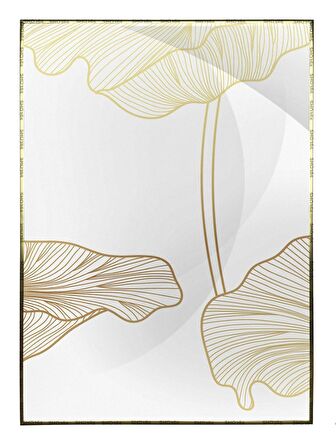 Shop365 Çiçekler Sarı Renkler Modern Tablo Çerçeveli P-000642