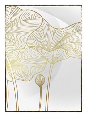 Shop365 Çiçekler Sarı Renkler Modern Tablo Çerçeveli P-000644