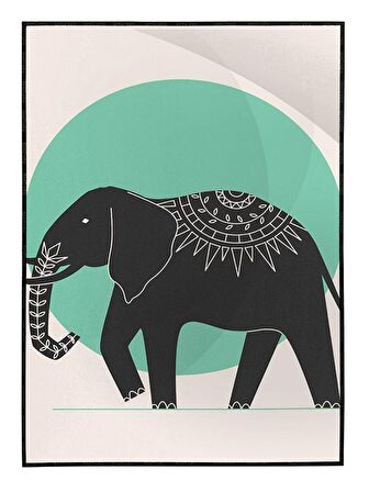 Shop365 İnsanlar Hayvanlar ve Doğa Tasarımları Modern Sanat Tuval Tablo Çerçeveli P-000657