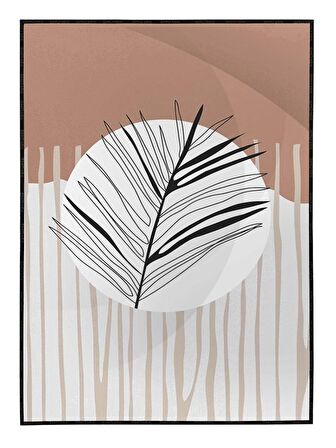 Shop365 Çiçekler Bitki Botanik İllüstrasyon Tablo Çerçeveli P-000759