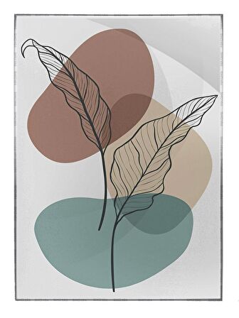 Shop365 Bitki Tasarım Modern Tablo Çerçeveli P-000851