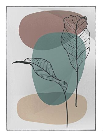 Shop365 Bitki Tasarım Modern Tablo Çerçeveli P-000853