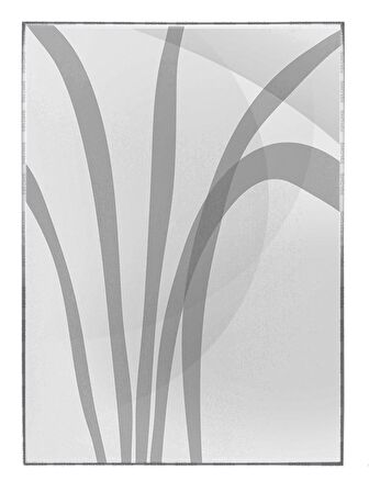 Shop365 Yapraklar ve Şekiller Karışık Renkler Modern Tablo Çerçeveli P-000918