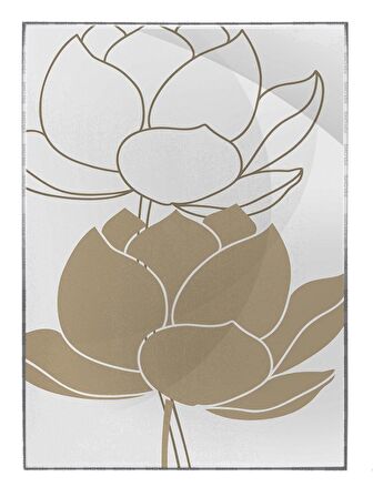 Shop365 Çiçekler Modern Dekoratif Modern Tablo Çerçeveli P-000927