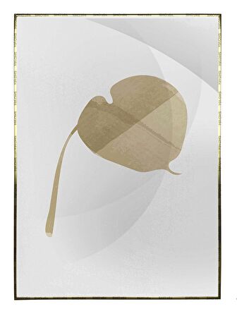 Shop365 Yapraklar Açık Tonlar Modern Poster P-000930