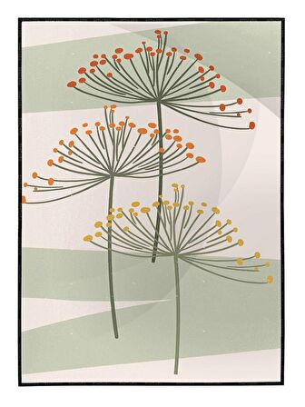 Shop365 Çeşitli Objeler Pastel Renkler Modern Tablo Çerçeveli P-001054