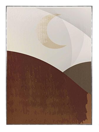 Shop365 Bitki Yapraklar ve Şekiller Modern Tablo Çerçeveli P-001100