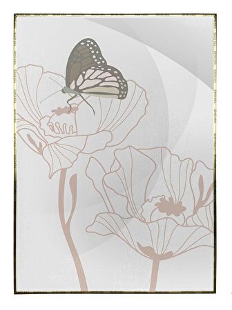 Shop365 Hayvanlar ve Modern Tablo Çerçeveli P-001158