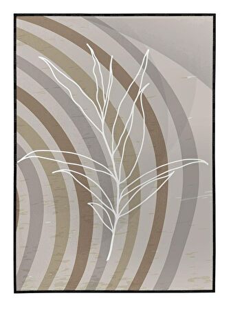 Shop365 Bitki ve Şekiller Çizgiler Modern Tablo Çerçeveli P-001241