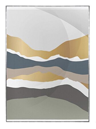 Shop365 Ay Güneş ve Toprak Renkleri Modern Tablo Çerçeveli P-001295