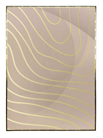 Shop365 Geometrik Tasarım ve Çizgiler Çizim Modern Tablo Çerçeveli P-001299