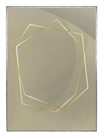 Shop365 Geometrik Tasarım ve Çizgiler Çizim Modern Tablo Çerçeveli P-001303