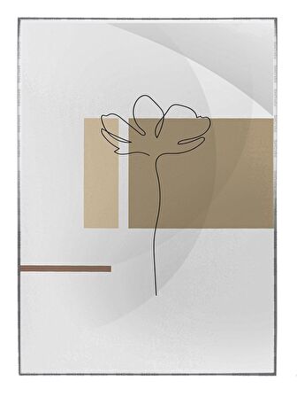 Shop365 Doğa Çiçek Kuş İllüstrasyon Tablo Çerçeveli P-001337