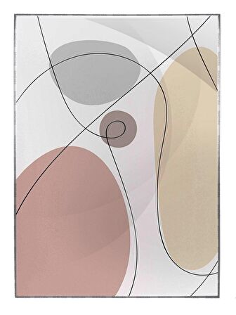 Shop365 Toprak Renk Tonları Tasarım Modern Tablo Çerçeveli P-001421