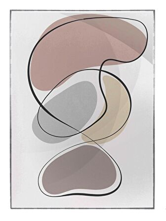 Shop365 Toprak Renk Tonları Modern Tasarım Modern Tablo Çerçeveli P-001425