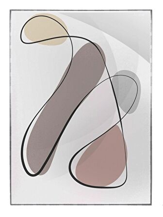 Shop365 Toprak Renk Tonları Modern Tasarım Modern Tablo Çerçeveli P-001426