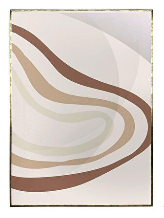 Shop365 Toprak Renk Tonları Tasarım Modern Tablo Çerçeveli P-001449