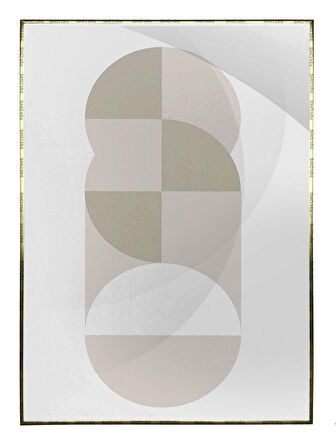 Shop365 Toprak Renk Tonları Tasarım Modern Tablo Çerçeveli P-001458