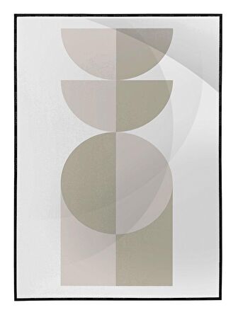 Shop365 Toprak Renk Tonları Tasarım Modern Tablo Çerçeveli P-001460