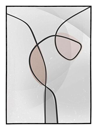 Shop365 Toprak Renk Tonları Tasarım Modern Tablo Çerçeveli P-001462