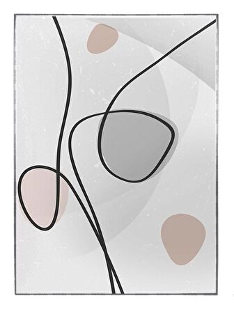 Shop365 Toprak Renk Tonları Tasarım Modern Tablo Çerçeveli P-001465