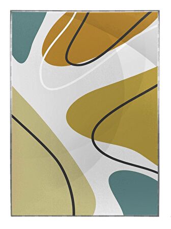 Shop365 Toprak Renk Tonları Tasarım Modern Tablo Çerçeveli P-001494