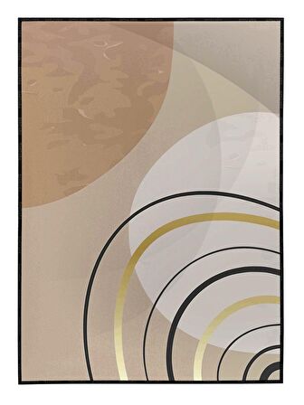 Shop365 Toprak Renk Tonları Tasarım Modern Tablo Çerçeveli P-001506