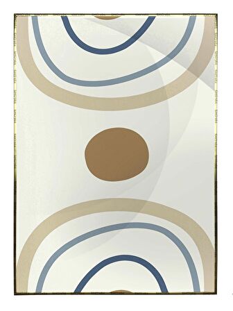 Shop365 Toprak Renk Tonları Tasarım Modern Tablo Çerçeveli P-001579