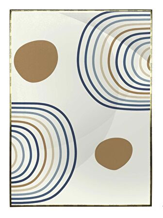 Shop365 Toprak Renk Tonları Tasarım Modern Tablo Çerçeveli P-001581