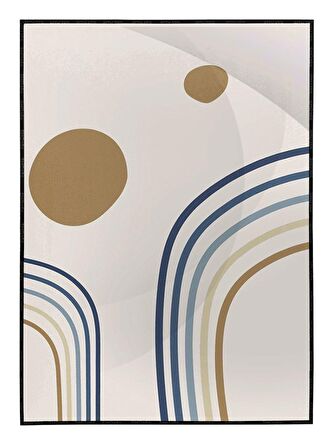 Shop365 Toprak Renk Tonları Tasarım Modern Tablo Çerçeveli P-001582