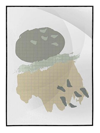 Shop365 Toprak Renk Tonları Tasarım Modern Tablo Çerçeveli P-001656