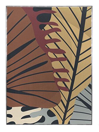 Shop365 Bitki Yapraklar ve Şekiller Modern Tablo Çerçeveli P-001664