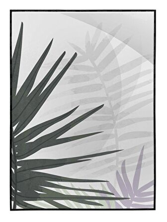 Shop365 Bitki Yapraklar ve Şekiller Modern Tablo Çerçeveli P-001676