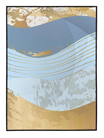 Shop365 Ay Güneş ve Toprak Renkleri Modern Tablo Çerçeveli P-001711