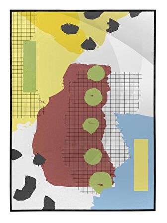 Shop365 Modern Tasarım İllüstrasyon Modern Tablo Çerçeveli P-001810