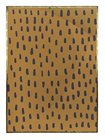 Shop365 Çizgiler Sarı Tonlar Modern Tablo Çerçeveli P-001844