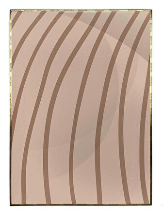 Shop365 Yapraklar veya Şekiller Karışık Renkler Modern Tablo Çerçeveli P-001858