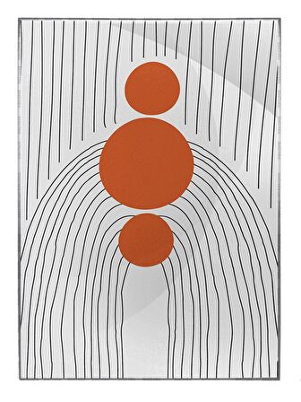 Shop365 Şekiller ve Çizgiler Modern Dekoratif Tablo Çerçeveli P-001912