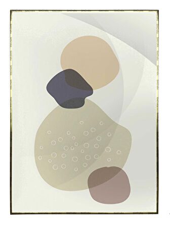 Shop365 Toprak Renk Tonları Tasarım Modern Tablo Çerçeveli P-001996
