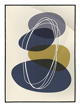 Shop365 Toprak Renk Tonları Tasarım Modern Tablo Çerçeveli P-002000