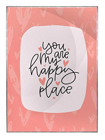 Shop365 Sevgi Aşk Temalı İllüstrasyon Tablo Çerçeveli P-002005