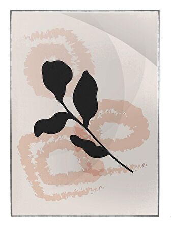 Shop365 Bitki Yapraklar ve Şekiller Modern Tablo Çerçeveli P-002027