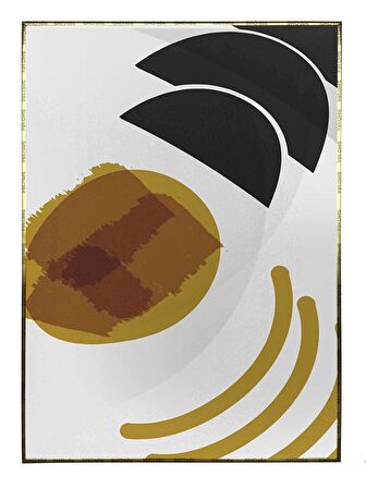 Shop365 Toprak Renk Tonları Tasarım Modern Tablo Çerçeveli P-002152